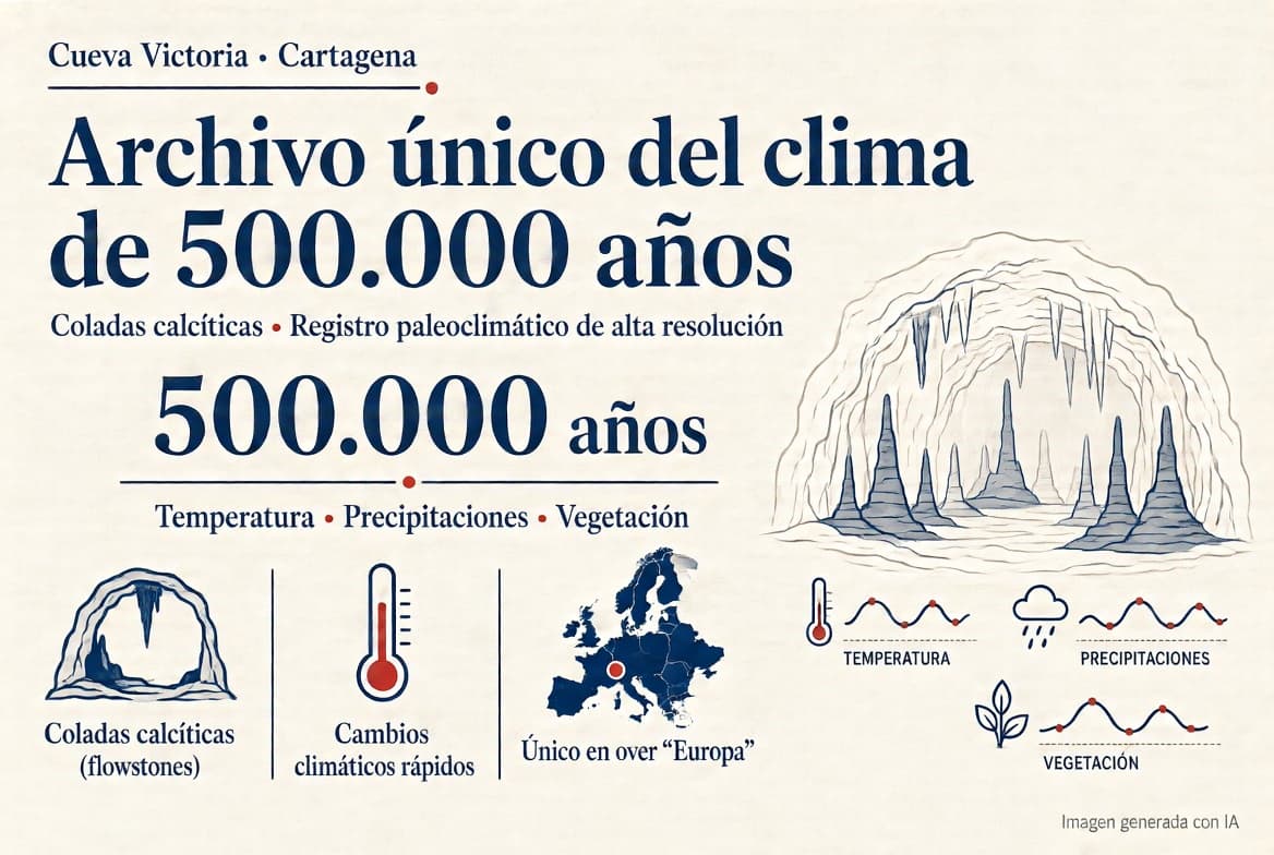 Cueva Victoria se consolida como archivo único del clima de los últimos 500.000 años