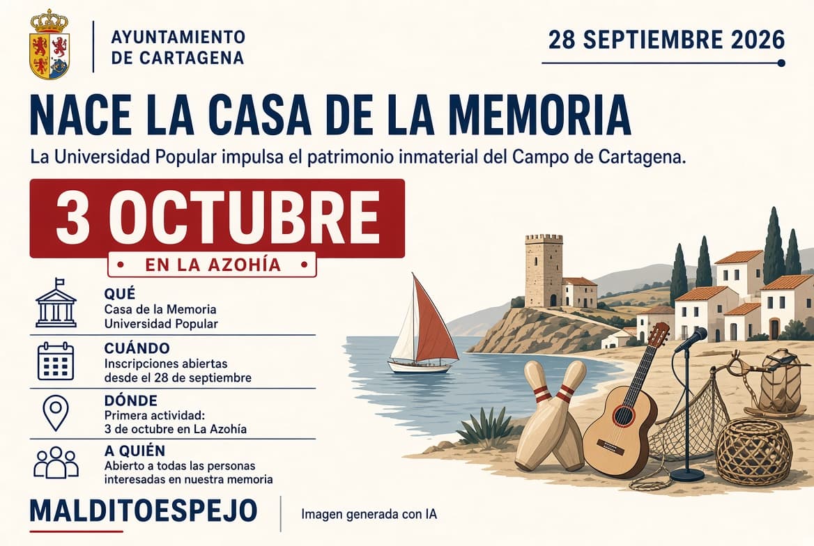 Cartagena crea la Casa de la Memoria para transmitir el patrimonio del Campo de Cartagena