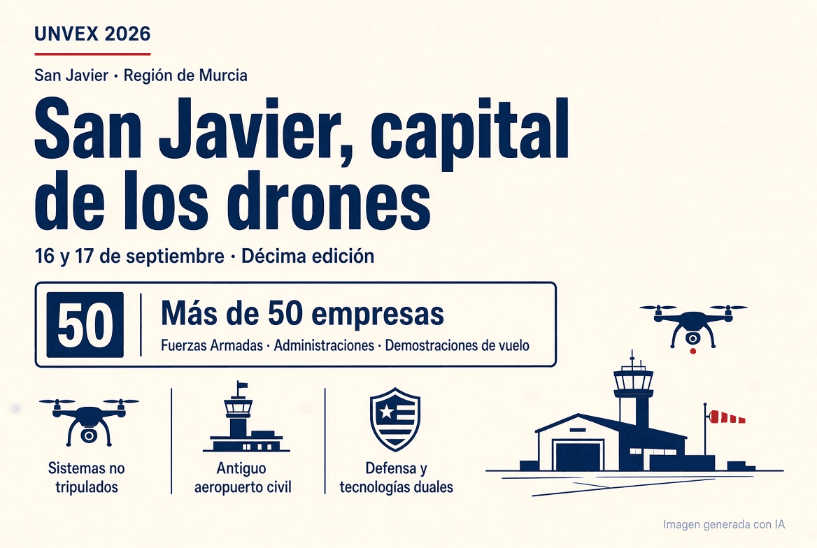 San Javier acoge la décima edición de UNVEX, la mayor feria de drones de España