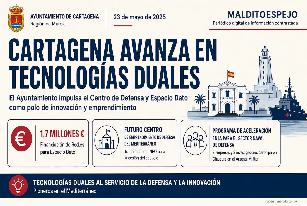 Cartagena avanza en el Centro de Defensa y Espacio Dato como polo de tecnologías duales