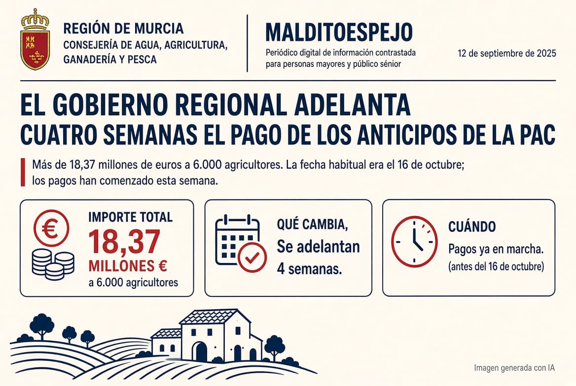 La Comunidad adelanta cuatro semanas el pago de los anticipos de la PAC