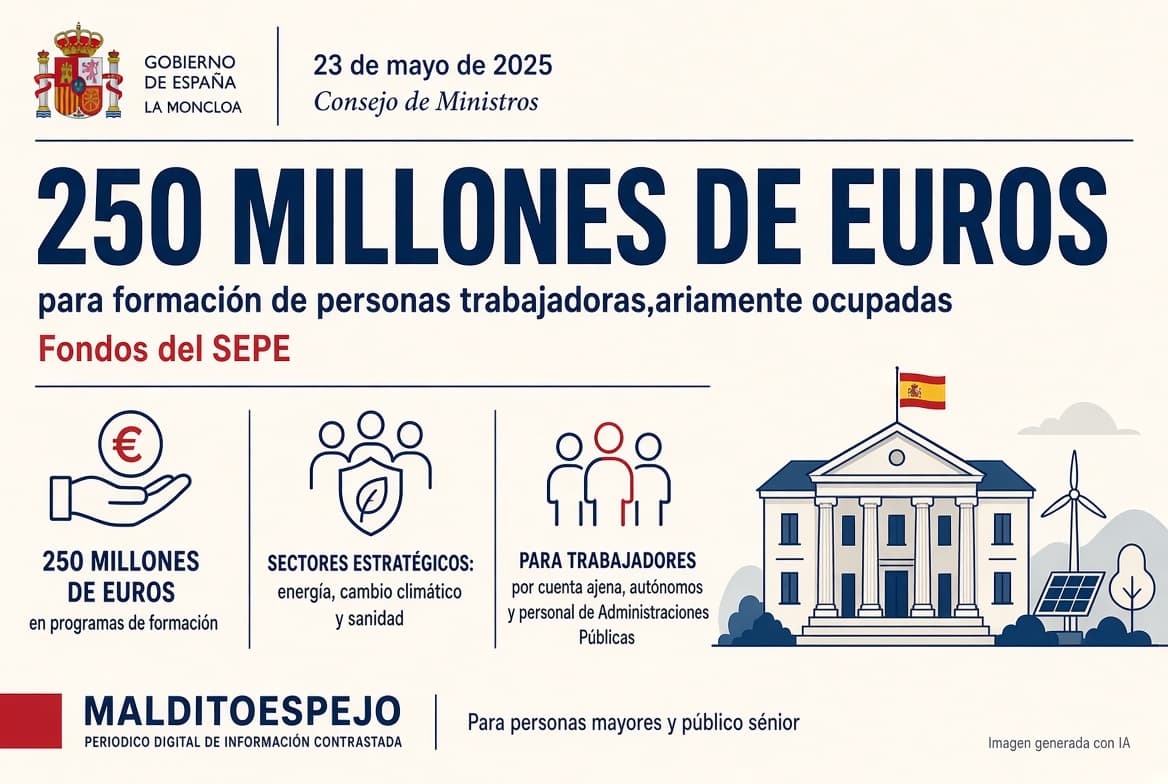 El Gobierno destina 250 millones de euros a la formación de trabajadores