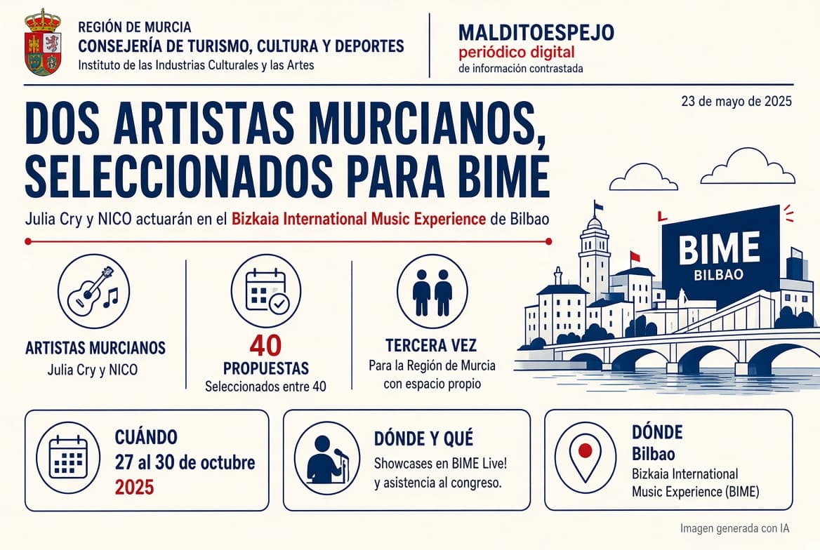 Cultura facilita que Julia Cry y NICO formen parte de la programación de conciertos del BIME
