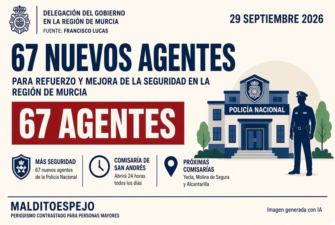La Región de Murcia sumará 67 nuevos agentes de la Policía Nacional