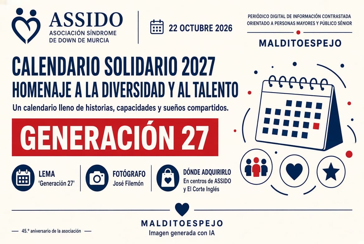 ASSIDO presenta su calendario solidario 2027 bajo el lema ‘Generación 27’