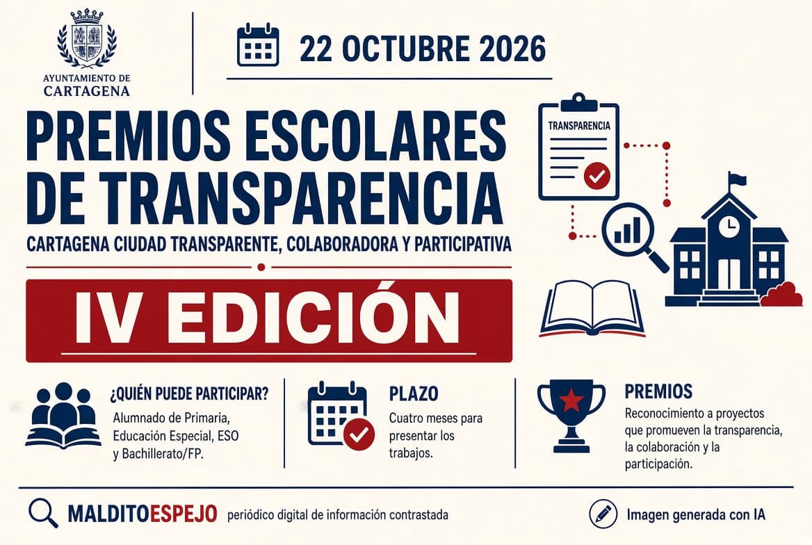 Cartagena convoca la IV edición de los premios escolares de transparencia