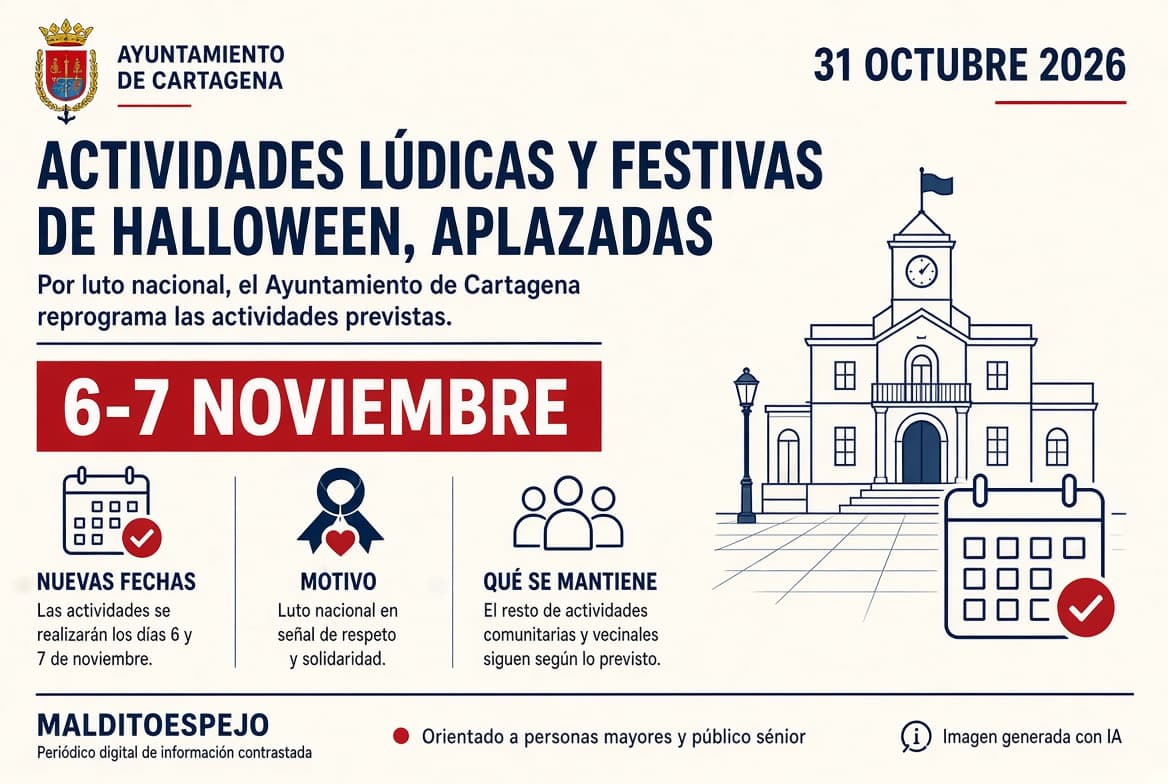 Cartagena aplaza las actividades gratuitas de Halloween por el luto nacional